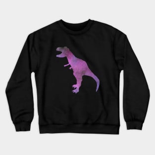 watercolor t-rex dinosaur - purple, pink, and gray Crewneck Sweatshirt